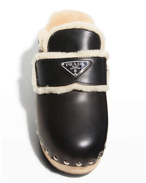 prada clogs fur|prada mules for women.